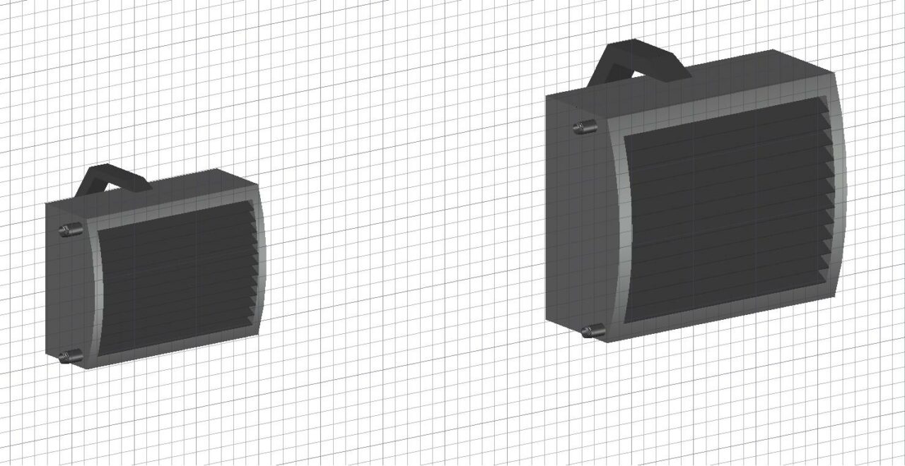 3D модель Тепловентилятор с водяным воздухонагревателем КЭВ Тепломаш