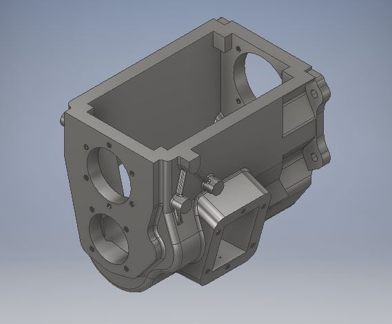 3D модель Картер КПП зил-131