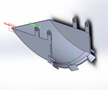 3D модель Ковш цепного экскаватора