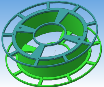 3D модель Катушка для рыболовной лески. Диаметр 115 мм