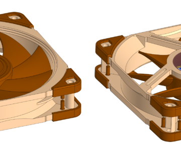 3D модель Кулер 120 мм Noctua NF-A12x25 5V PWM