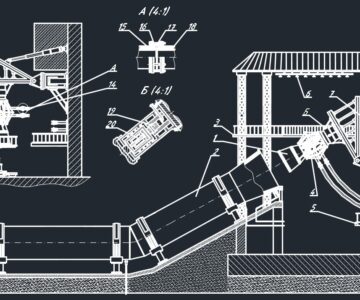 Чертеж Проектная разработка наклонного универсального испытательного стенда с газоотводящим каналом для отработки маршевых ракетных двигателей