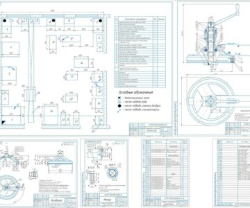 Чертеж Проект реконструкции зоны агрегатного ремонта двигателей КамАЗ