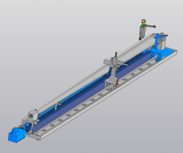 3D модель Токарный станок для обработки нежестких валов