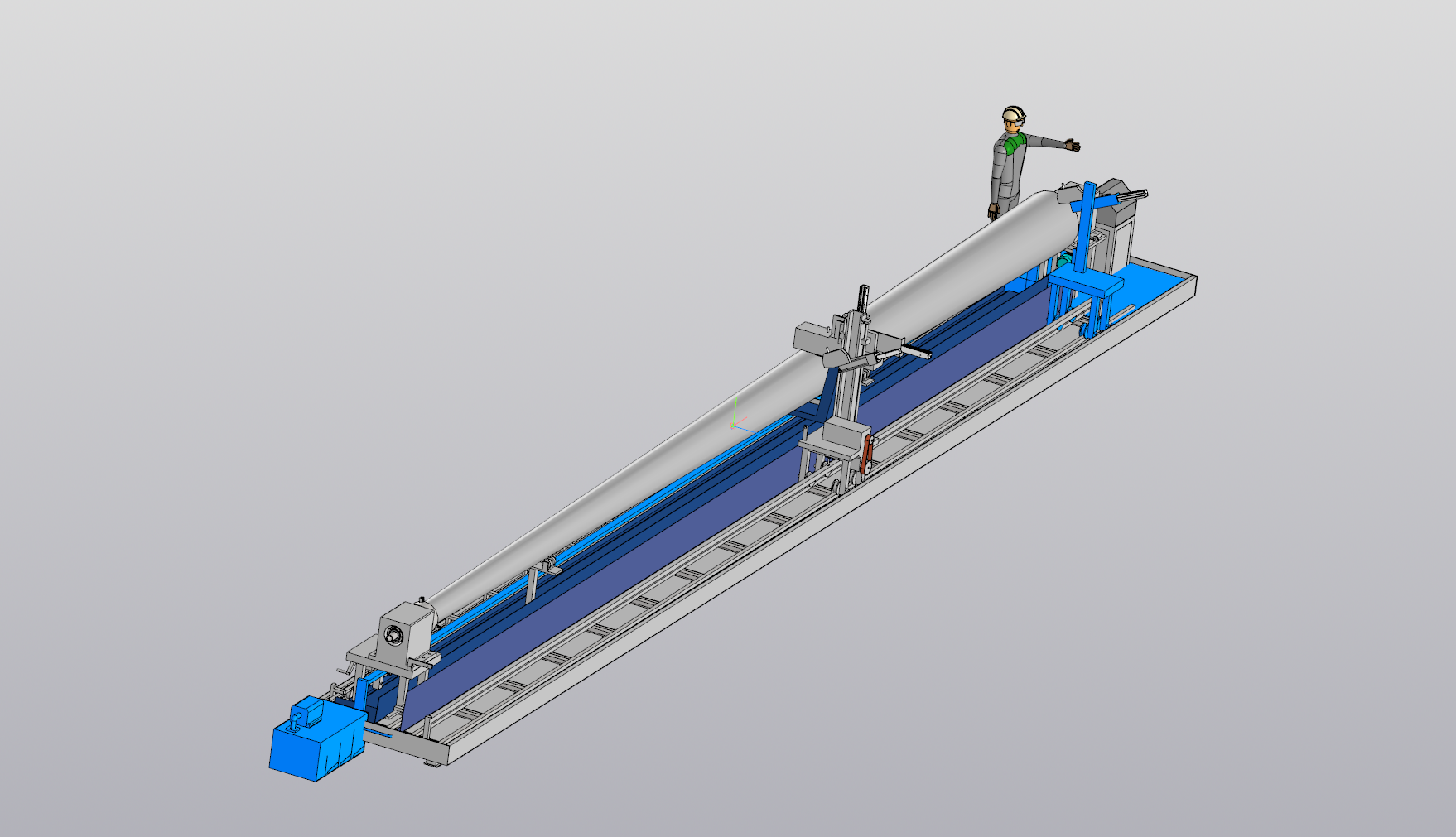 3D модель Токарный станок для обработки нежестких валов