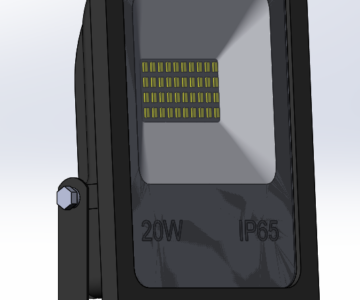 3D модель Прожектор светодиодный Bellight BL-LFL-2-20-12/24 slim