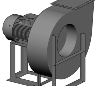 3D модель Центробежный вентилятор крыльчатка 630 мм