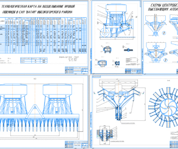 Чертеж Механизация возделывания яровой пшеницы с разработкой конструкции зерновой сеялки с центробежными высевающими аппаратами