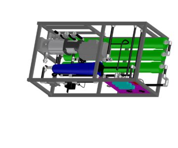 3D модель Установка обратного осмоса