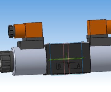 3D модель 3д модель гидрораспределителя