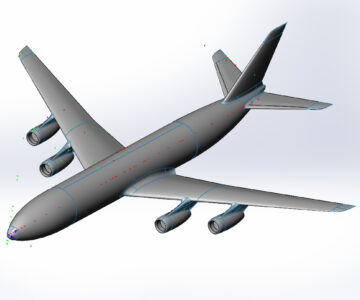 3D модель Модель самолета ил 86