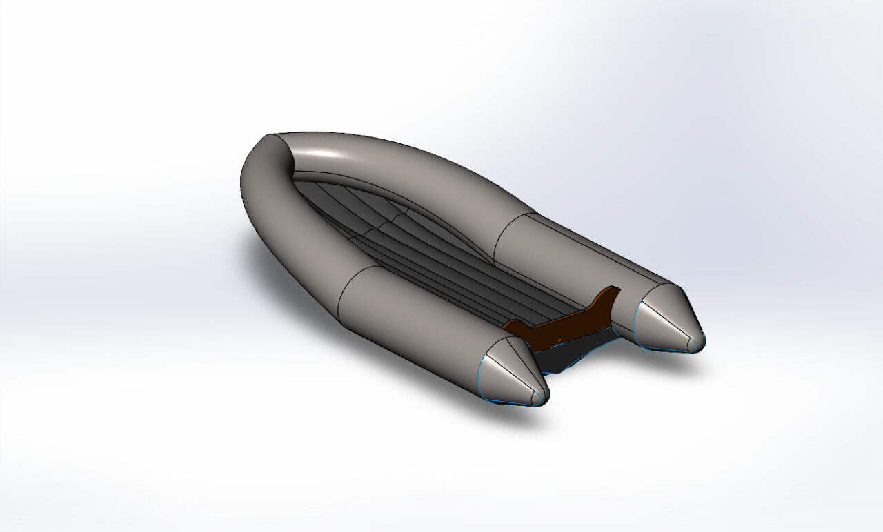3D модель Надувная лодка