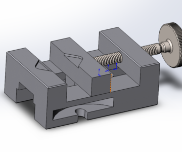 3D модель Мини тиски proxon