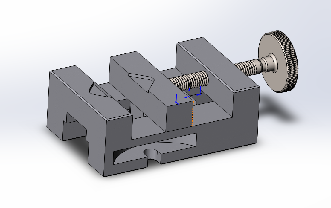 3D модель Мини тиски proxon