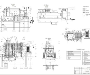 Чертеж Поверочно-конструкторский расчет котельного агрегата ДКВР 10-13 и экономайзера
