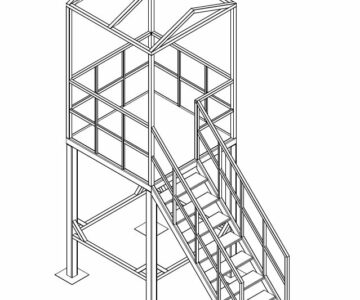 3D модель Металлокаркас спасательной вышки