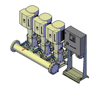 3D модель Насосная установка повышения давления Hydro MPC-E с насосами CRE6421