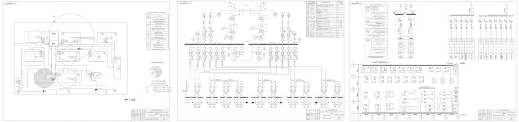 Чертеж Электроснабжения машиностроительного завода