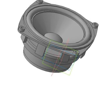 3D модель 3д модель динамической головки 25гдн-1