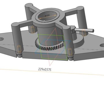 3D модель Приспособление для установки и выставления Валов PBF 10.*** на Zeiss Contura G2