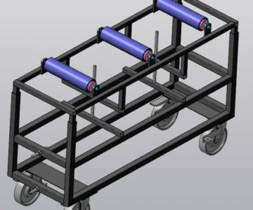 3D модель Рольганг передвижной