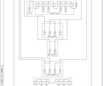 Чертеж Схема электроснабжения 10 кВ свиноводческого комплекса