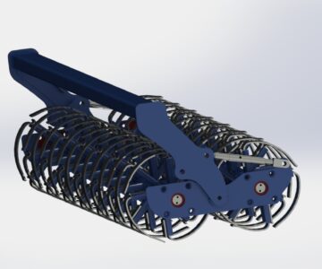 3D модель Каток прикатывающий пружинный