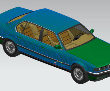 3D модель 3D модель BMW 7 1991г