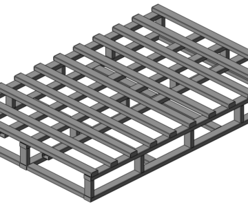 3D модель Металлический поддон