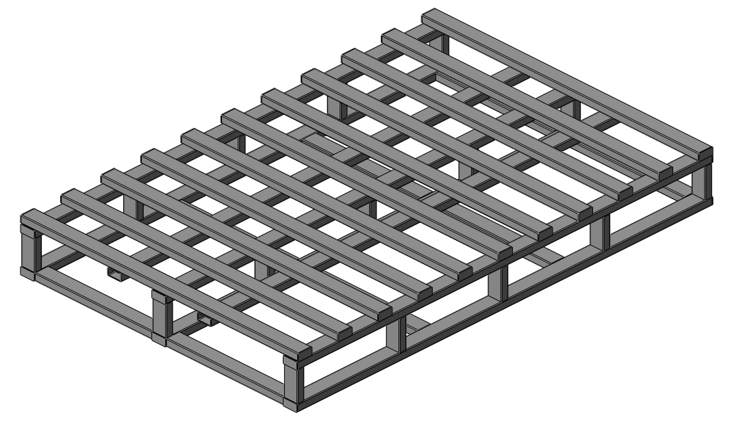 3D модель Металлический поддон