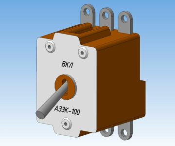 3D модель Автомат защиты сети трехфазного переменного тока АЗЗК-100