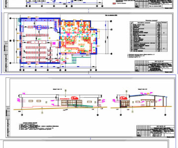 Чертеж Магазин продовольственных товаров АР