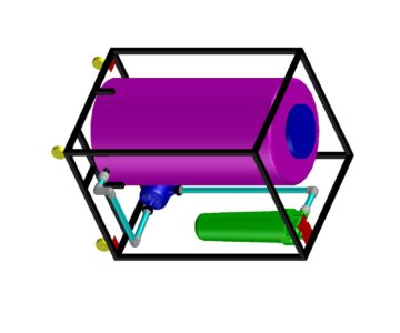 3D модель Химическая мойка Обратноосмотических мембранных элементов