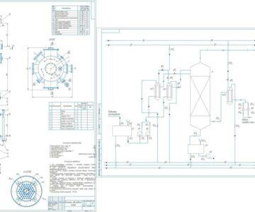 Чертеж Рассчитать и спроектировать установку для абсорбции хлора