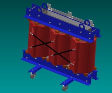 3D модель Сухой трансформатор 1000/10/0,4