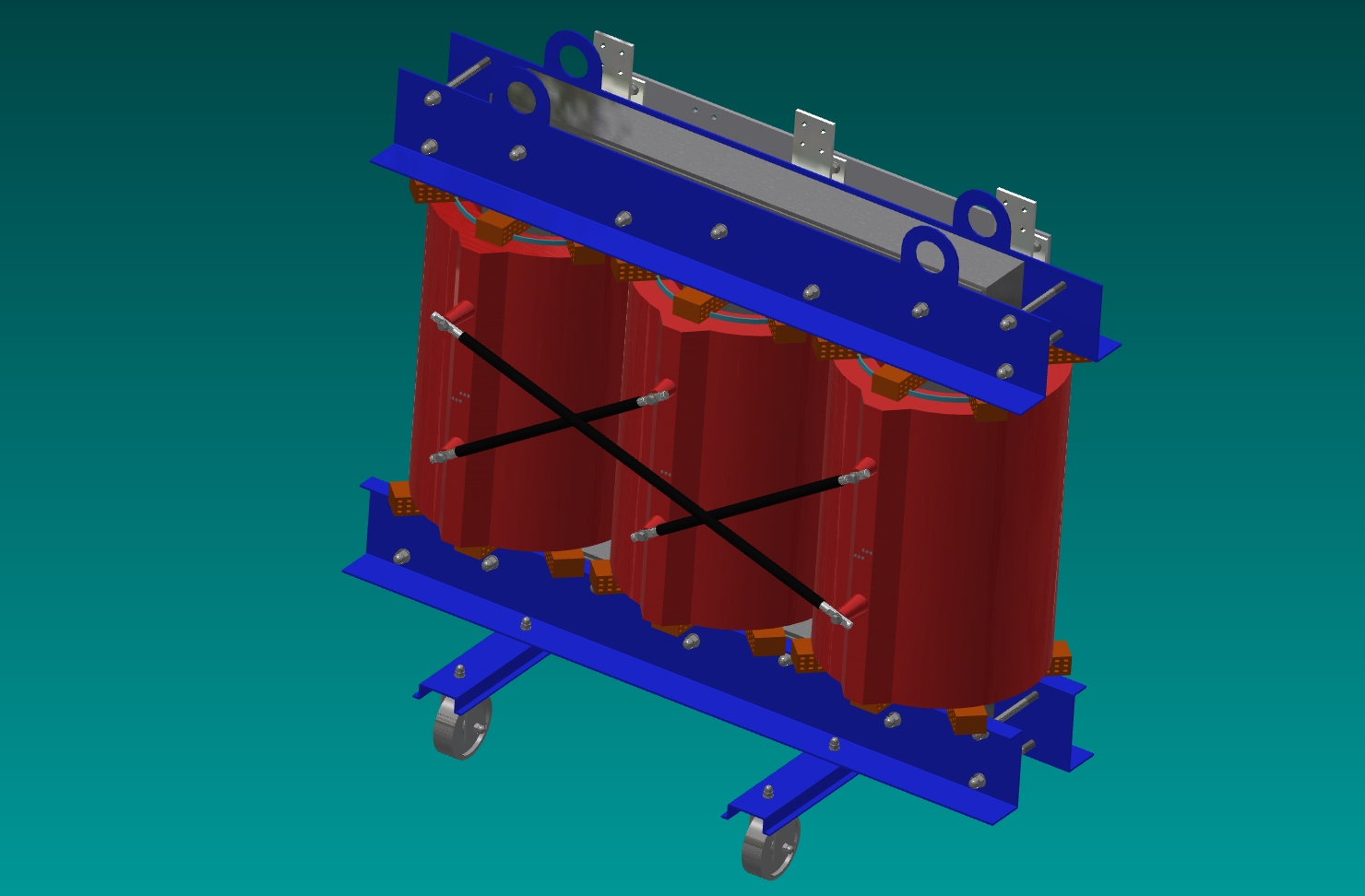 3D модель Сухой трансформатор 1000/10/0,4