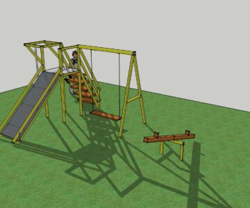 3D модель Детский игровой комплекс SketchUp