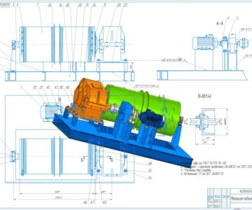 3D модель Механизм подъема козлового крана К200У