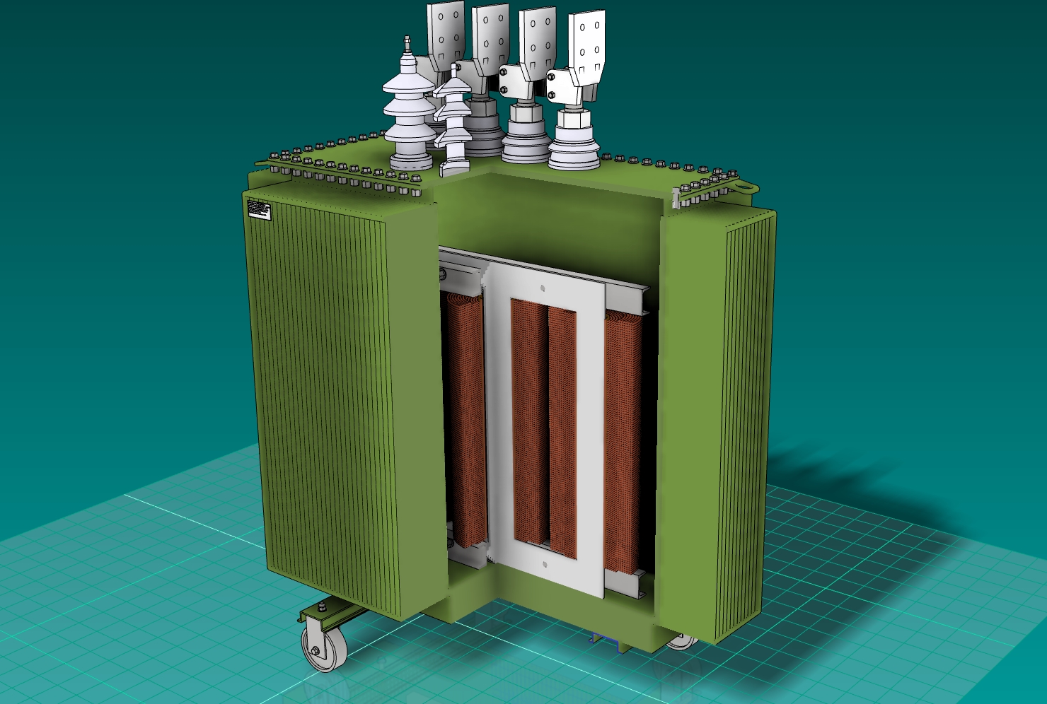 3D модель ТМГ 1000/35/0,4 кВ