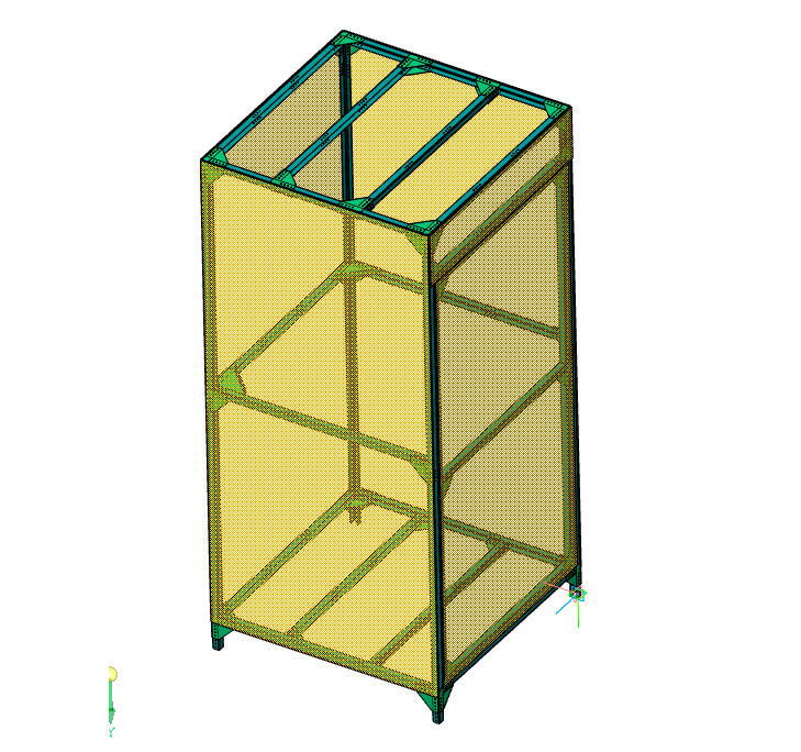 3D модель Душевая кабинка летняя сборная