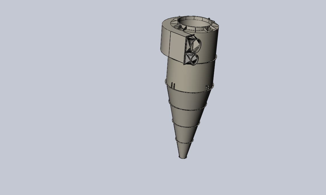 3D модель Циклон для переработки опилок