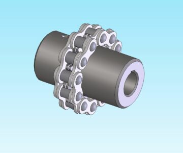 3D модель Цепная муфта ПР-25,4 Число зубьев 12