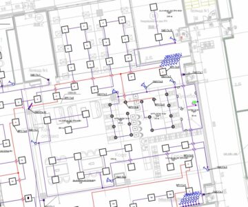 Чертеж Проект электроснабжения офисного помещения