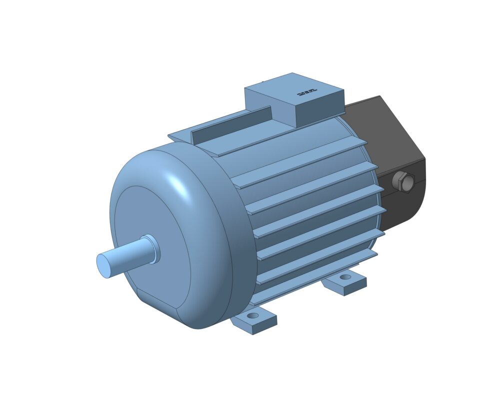3D модель Габаритная модель кранового электродвигатель MTH 311-6