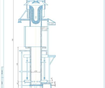 Чертеж Тепловой расчет коксогазовой вагранки