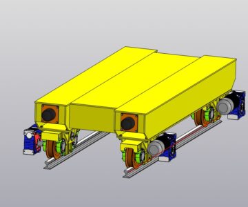 3D модель Механизм передвижения грузовой тележки