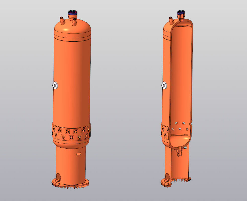 3D модель Компенсатора давления для АЕС ВВР-1000