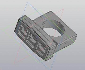 3D модель Корпус пульта LCD3 дисплея электровелосипеда