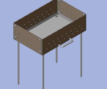 3D модель Мангал 500*330