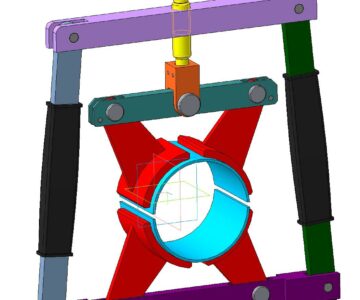 3D модель Приспособление для поджима полуколец на шейках валов